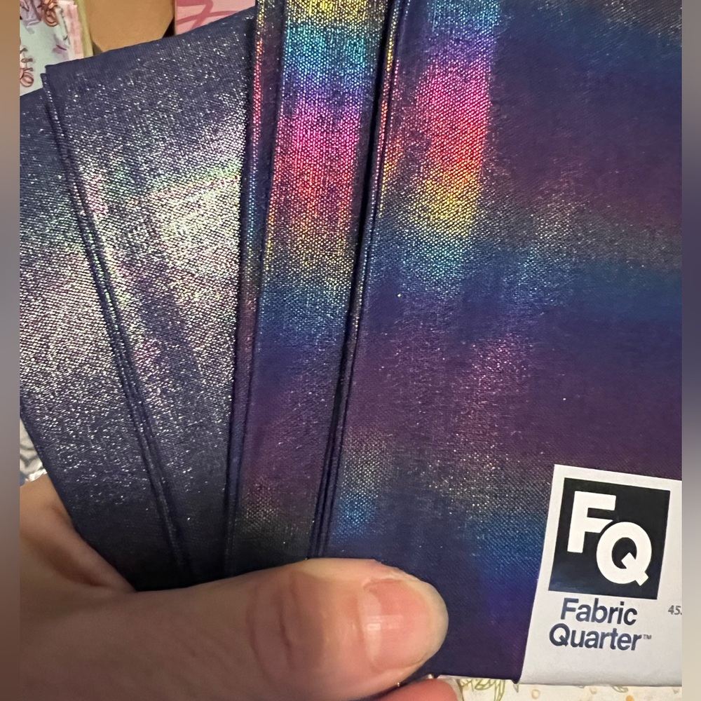Fat Quarter fabric set of 4 “ombré foil”